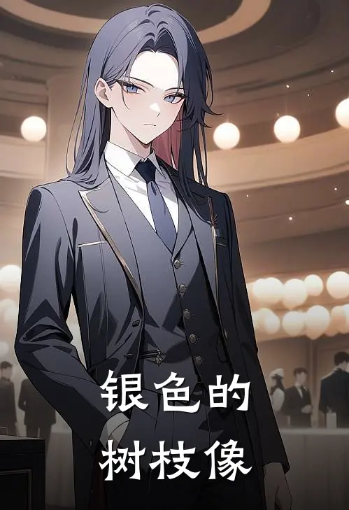 银色的树枝像